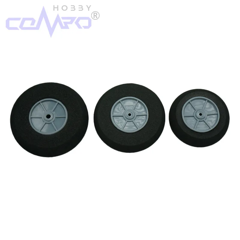 Roues d'avion de haute qualité, 2 pièces, roues en éponge Diamete25-110mm, pneu de train d'atterrissage pour modèle d'avion RC à aile fixe en mousse KT