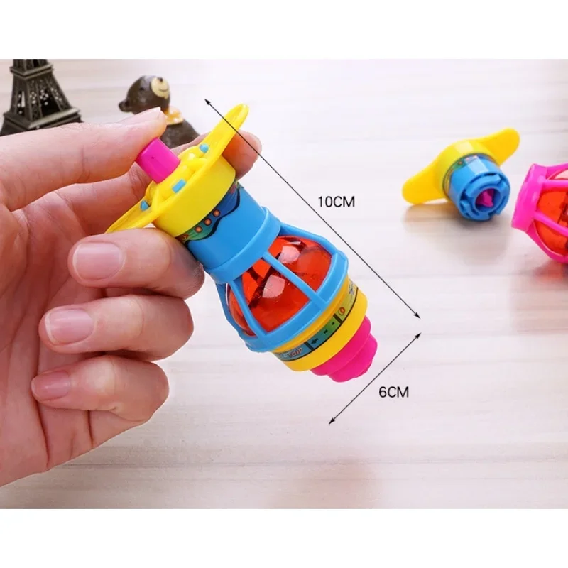 HOT SALE Spinning Top Flash Luminous Spinning Tops Toy Colorful Top Ejection Toy Flashing Led Gyroscope Children Classic Toys