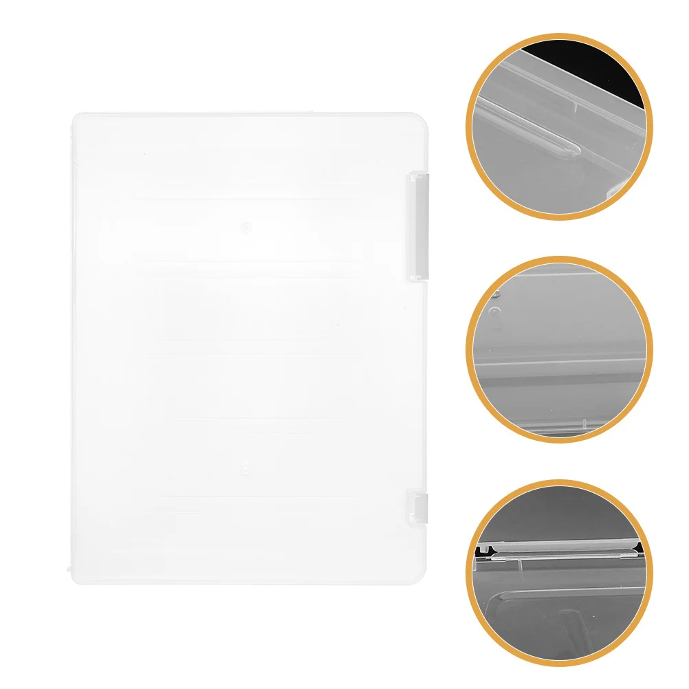 اضغط على صندوق منظم تخزين الأظافر مع طبقة واقية لجمع الأظافر الصناعية، حافظة عرض شفافة لسهولة الوصول و #5