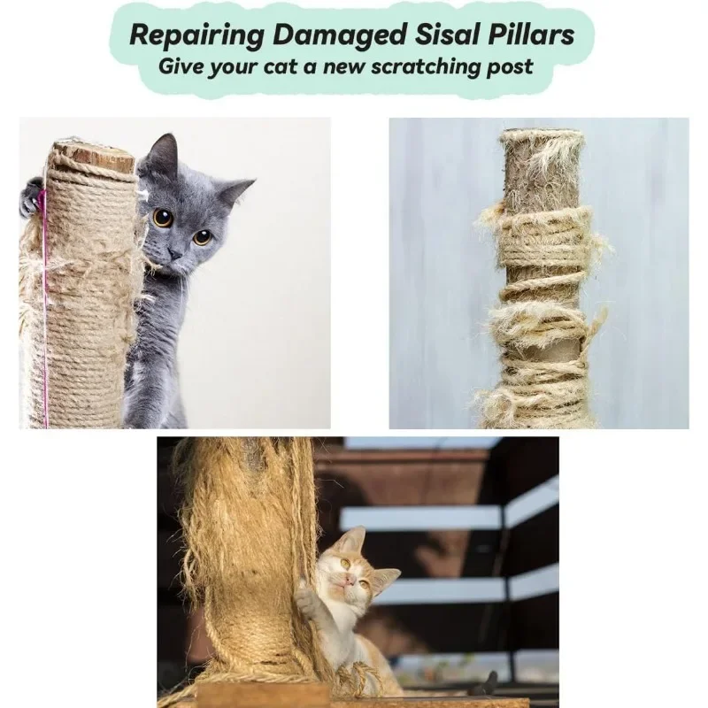 DIY Sisal Cat Scratcher Cat Scratching Post Sisal Rope Cat Scratcher Rope Tree Scratching Furniture Protector Scratching Post