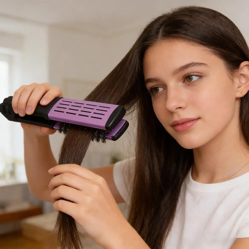 

Высококачественная удобная расческа-гребень для прямых и вьющихся волос, двойного назначения, для придания объема, V-образная расческа для укладки волос