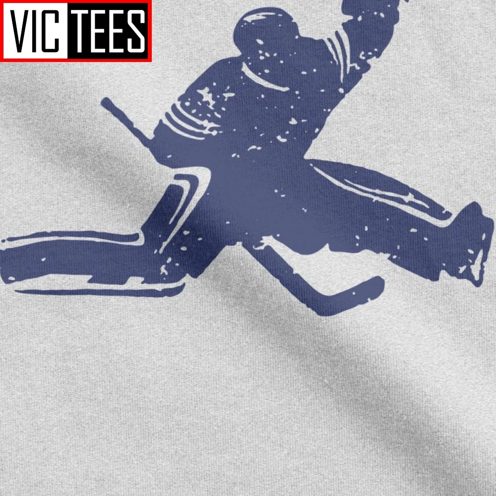 Camiseta de portero de Hockey sobre hielo para hombre, camisetas deportivas de invierno Puck, camisetas casuales de manga corta, camisetas de