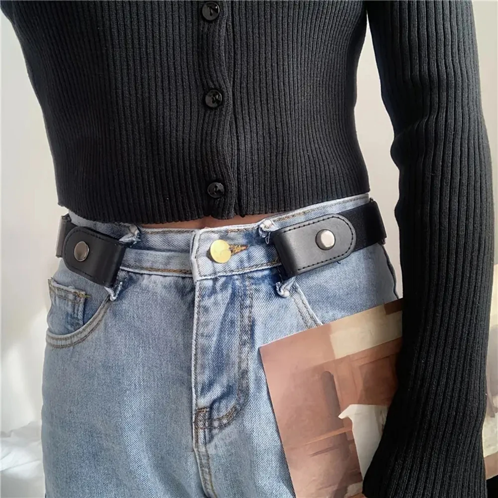 3pcs Fashion Stretchy Waist Belt Versatile Adjustables Soft Belt For Denim Pants