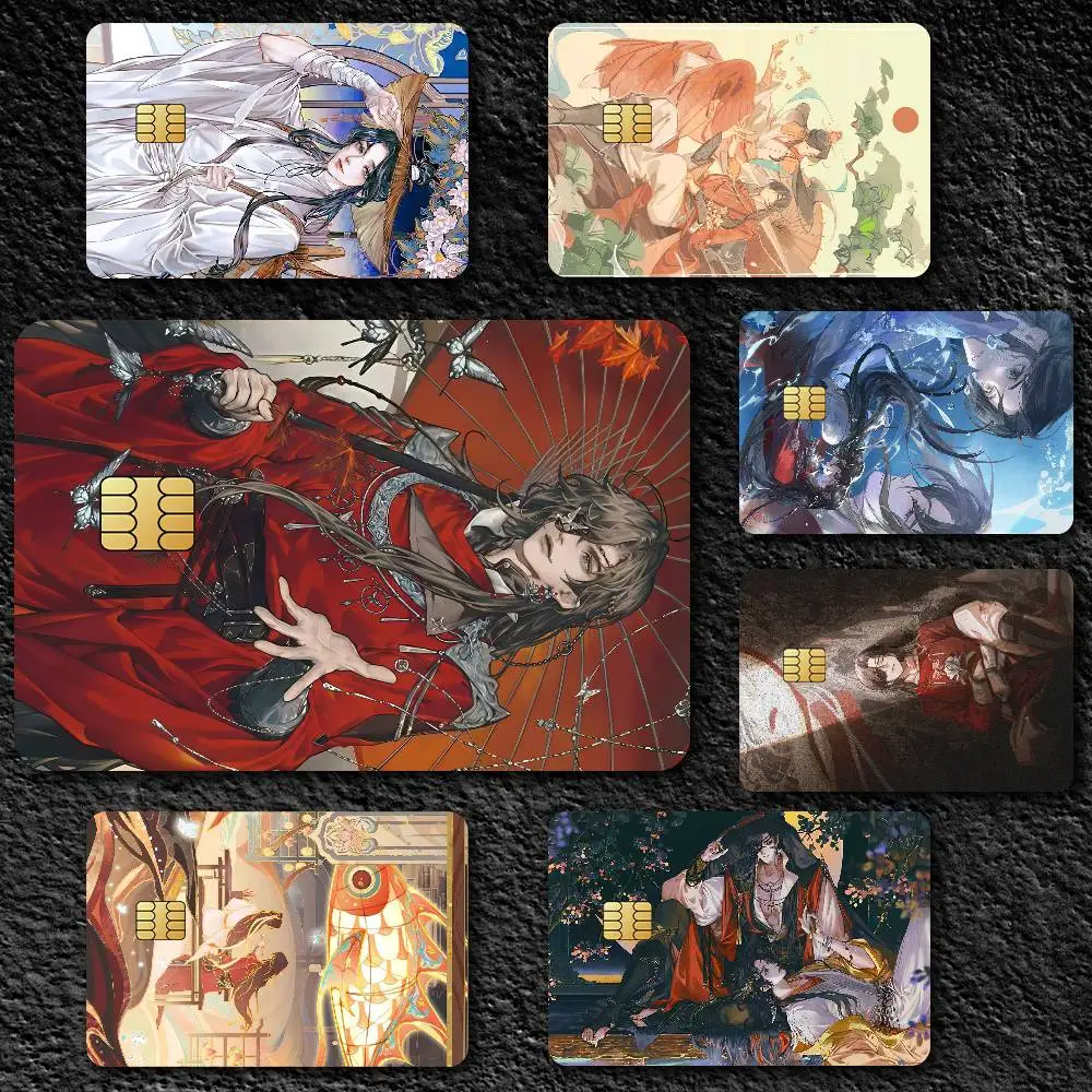 Anime Heaven Official's Blessing Credit Card Skin Stickers for Bank Card Bus Metro Card Sticker Waterproof Gift