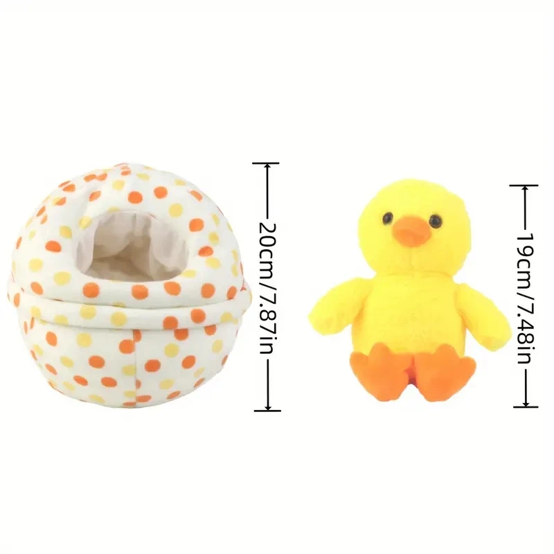 2in1 Plush Toy Duck Egg Plush Animal Toy Chicken Easter Plushie Doll Soft Hugging Appease Doll for Children