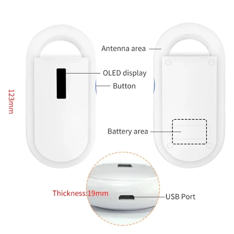 Handheld Digital ID Pet Chip Scanner für Haustier Hund und Katze Management 134,2 kHz Tier Chip RFID Reader PT160