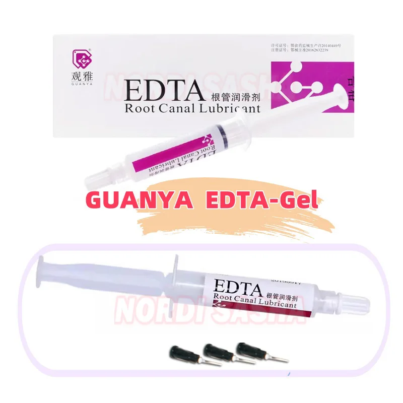 

5 мл/тюбик GUANYA Dental EDTA Гель для расширения и смазки корневых каналов Материалы для полости рта Гель для чистки и подготовки корневых каналов