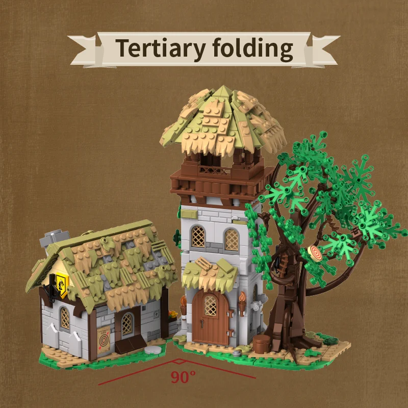 1109PCS Greenwood Range Bricks Toys Creative Ornaments Assembly MOC Street View Building Blocks Boys Girls Adult Holiday Gifts