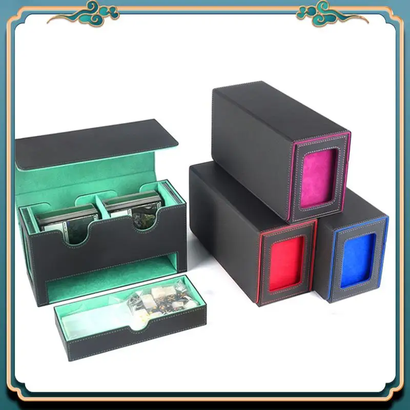 Latest Portable Game Magnetic Card Storage Box, Drawer Storage Box With Viewing Window,Card Holder For Magic Game Cards
