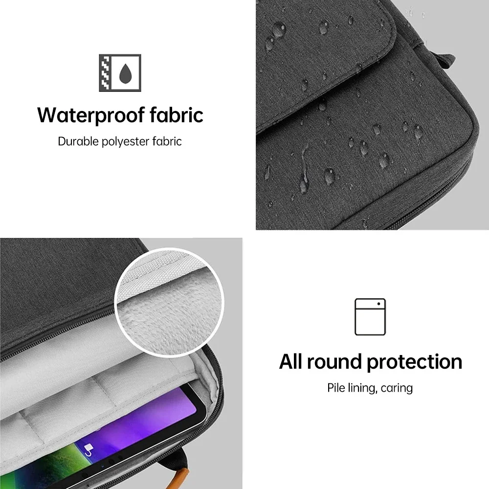 Multi Pockets Bag for Honor MagicPad 13 2023 Shockproof Pouch Bags Briefcase for Shoulder Bag for MagicPad 13 inch Carrying Case