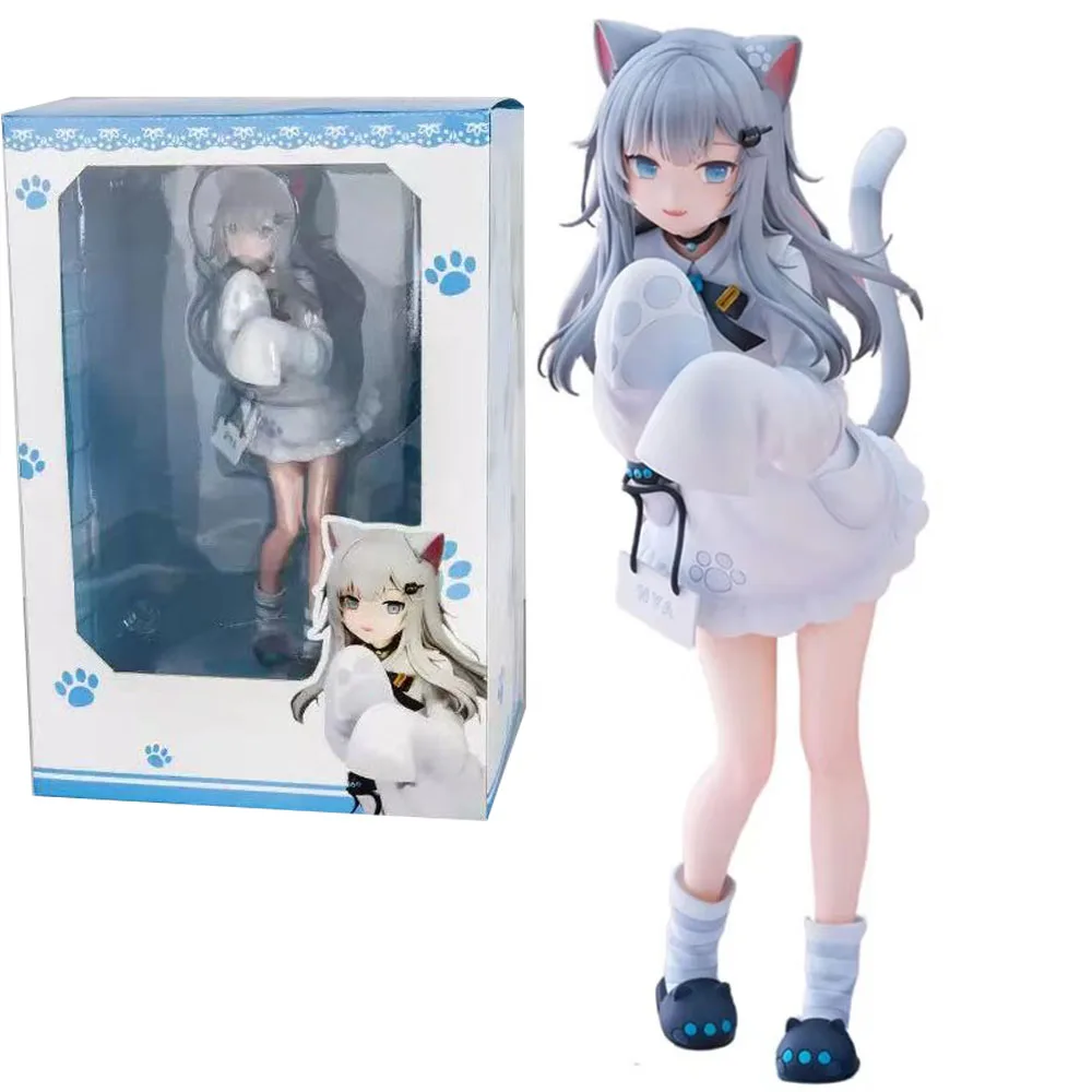 Figura de Anime Nachoneko de 22CM, soporte de animación, modelo de juguetes, colección de regalos, adornos de decoración de PVC
