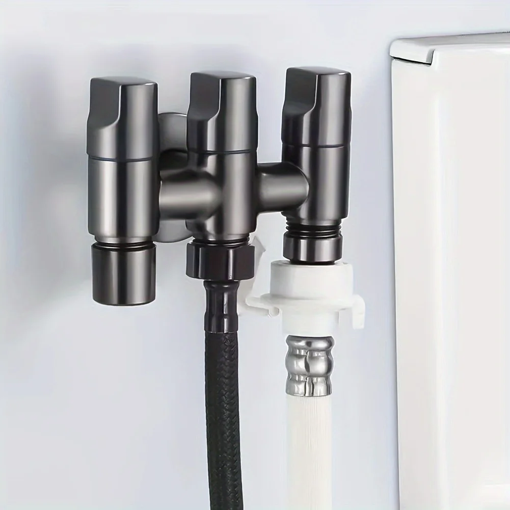 Three Hole Faucet, a Multifunctional Faucet Suitable for Washing Machines, Sinks, Toilets, and Seats - view 3
