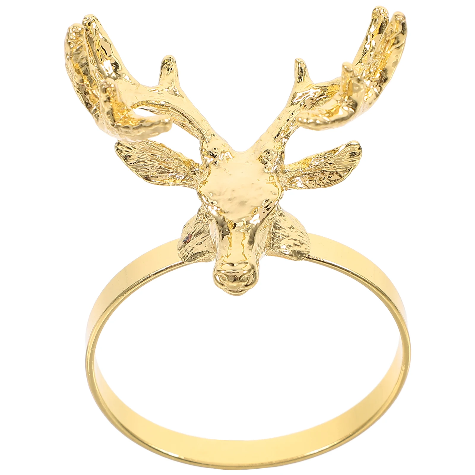 

1pcs Christmas Napkin Rings Reindeer Head Antler Design Festive Table Decor Holiday Wedding Birthday Home Kitchen Serviette