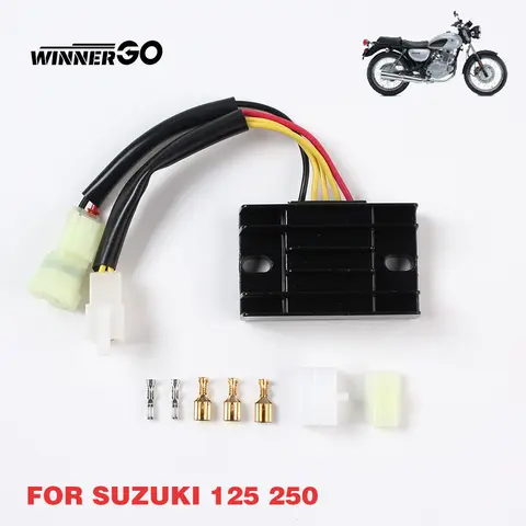For Suzuki TU125 TU250 EN125 EN125H GN125 GN250 GS125 GNX250 GZ250 GZ TU 125 Motorcycle Regulator Voltage Rectifier 32800-29B00