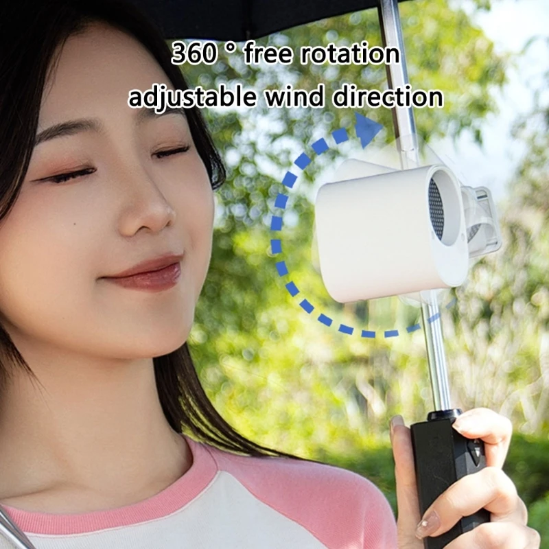 USB Desk Fan Rechargeable Battery تعمل على تشغيل جهاز تبريد مشبك قابل للتعديل لمحطات العمل خيمة حضانة