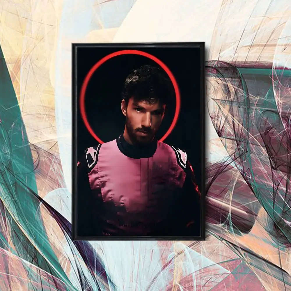 High Speed P-Pierre Gasly  Poster HD Art Sticky Wall Waterproof Home Living Room Bedroom Bar Aesthetic Decoration