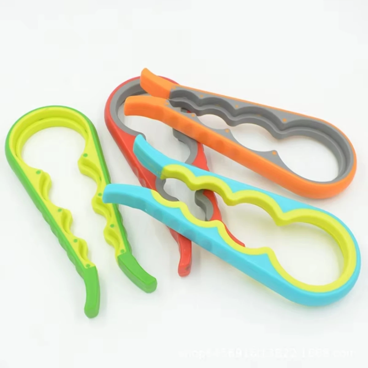 Jar Opener Easy Grip Wrench 4 in 1 Handy Save Strength Can Beer Bottle Cap Openers Lid Twist Off Tools Portable Kitchen Gadgets