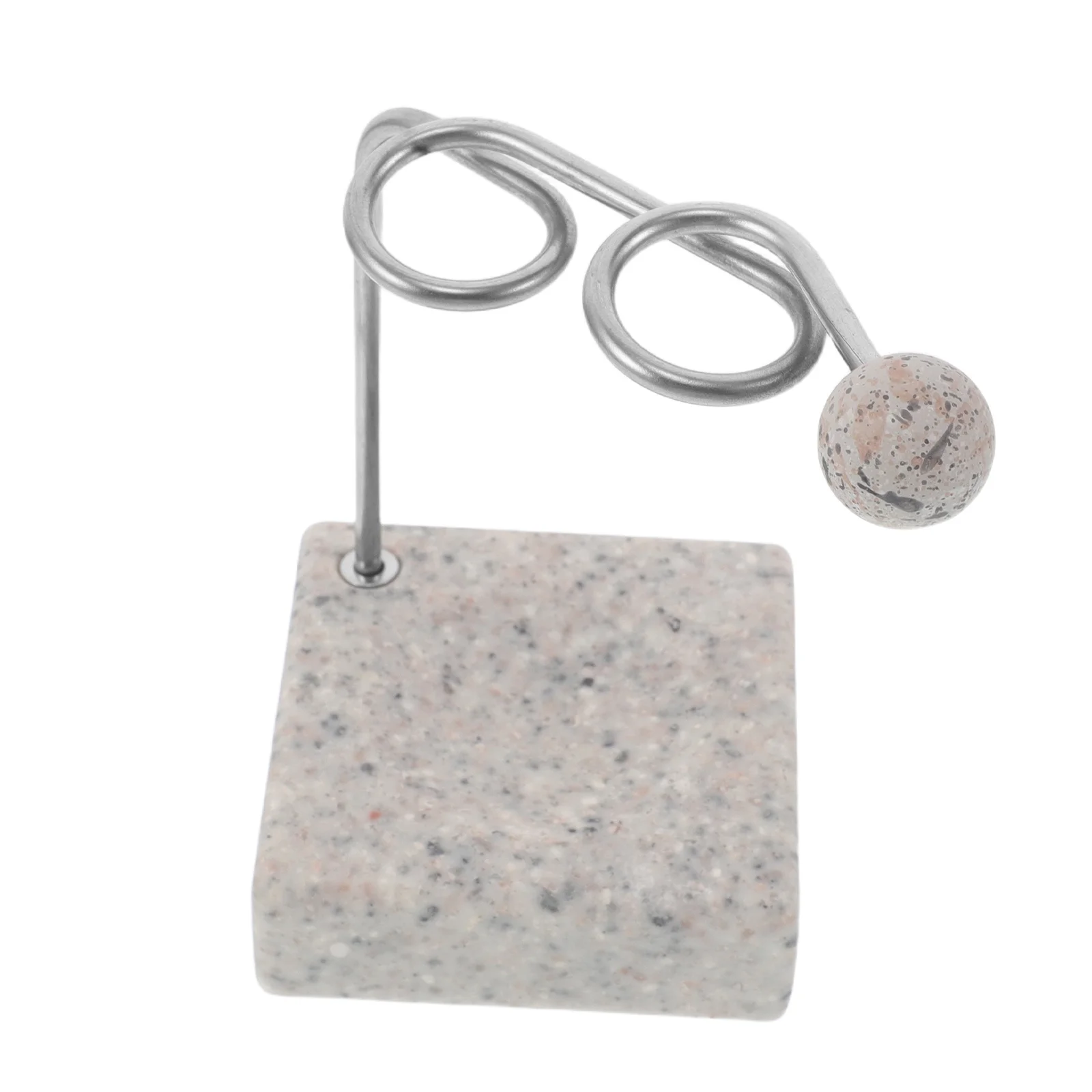 

Stainless Steel Toothbrush Holder Resin Base Creative Minimalist Bathroom Sink Organizer Compact Rack for Countertop Vanity