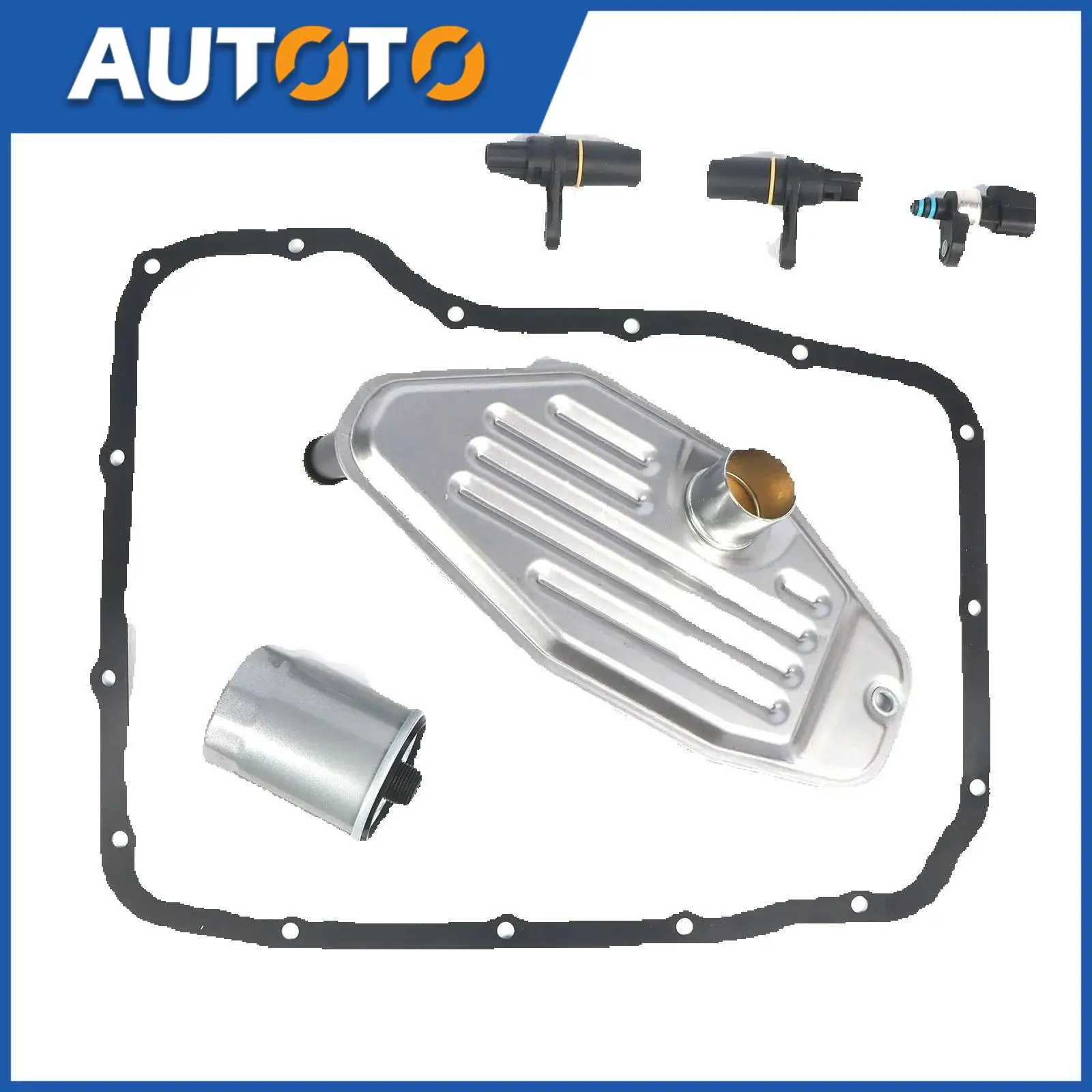 

45RFE 545RFE 68RFE Transmission Sensors Kit 4WD Filter Pan Gasket for Dodge Jeep Mitsubishi 99-UP