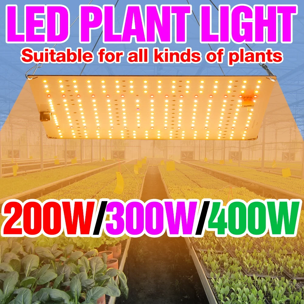 

400W Full Spectrum Plant Grow Light LED Quantum Board Succulent Fill Lights Greenhouse Tent Cactus Flowers Cultivation Lighting