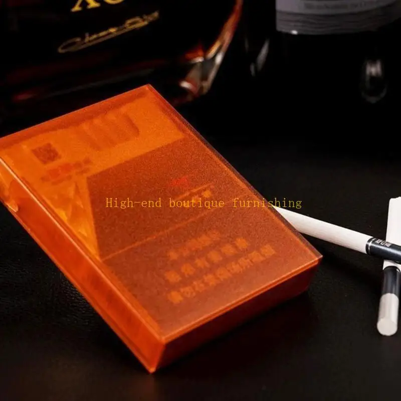 L9NB 20Pack Transparent Matte Cigarette Case Moisture Waterproof Resistant for Summe Outdoor Dampness Protections