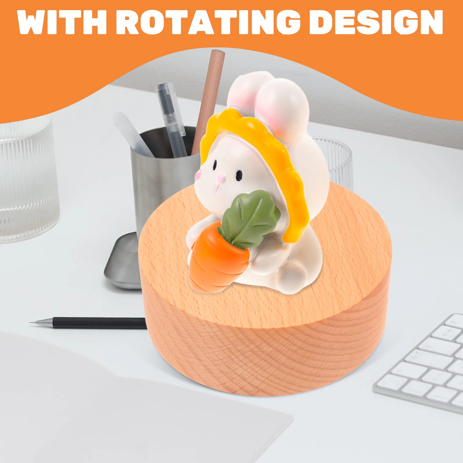 صندوق تشغيل الموسيقى الخشبي الدوار قاعدة لتقوم بها بنفسك صندوق موسيقي قاعدة قابلة للتدوير مشروع الحرف اليدوية صناديق الموسيقى الزخرفية ديكور المنزل