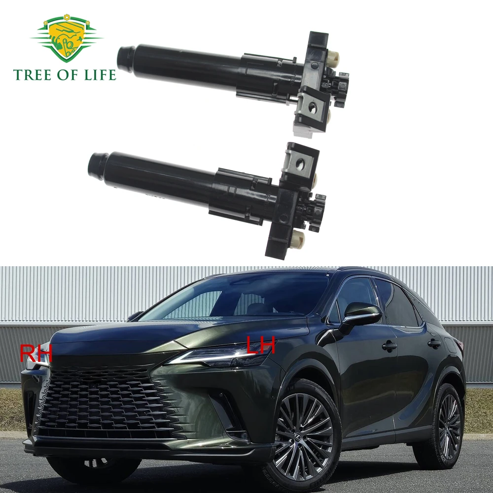 

For Lexus RX450H RX450H+ 2024 2025 Front Bumper HeadLight Lamp Washer Spray Nozzle Cleaning Pump Actuator 8520848140 8520748140