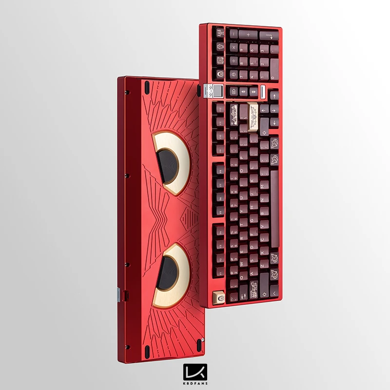 

KBDfans Athena 1800 Aluminum Mechanical Keyboard Kit Owl Theme New Release Custom Hot Swap with High Transparency Display