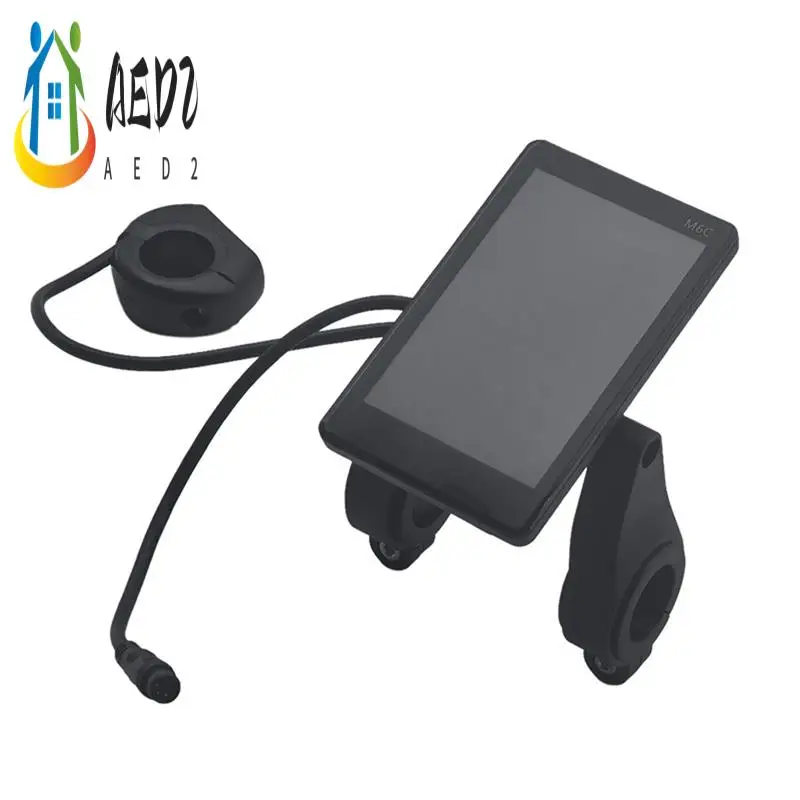 

AED2-24V-60V M6C 6Pin Electric Bike LCD Display Meter Waterproof E Scooter LCD Panel Color Screen For Mountain Electric Bike
