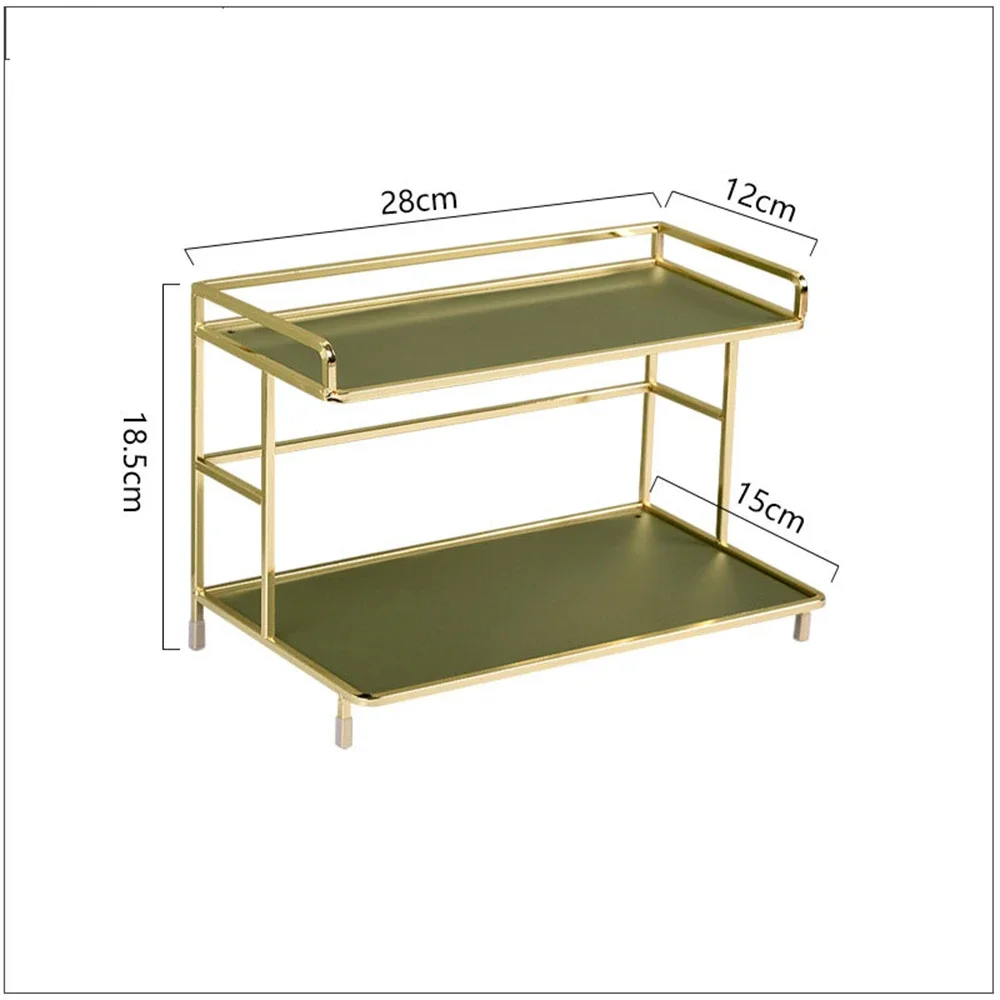 2 Tier Storage Rack Mug Shampoo for Bathroom Furniture Shelf Desk Organizer Multifunction Shelves Locker Toilet Accessories