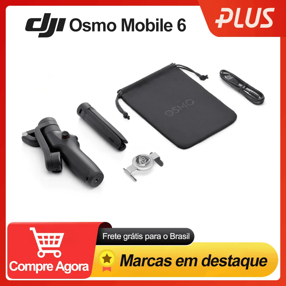 

3-осевой Ручной Стабилизатор DJI Osmo Mobile 6 OM 6, селфи-Палка для смартфона, встроенный удлинитель, магнитный дизайн, Активный Трек 5,0