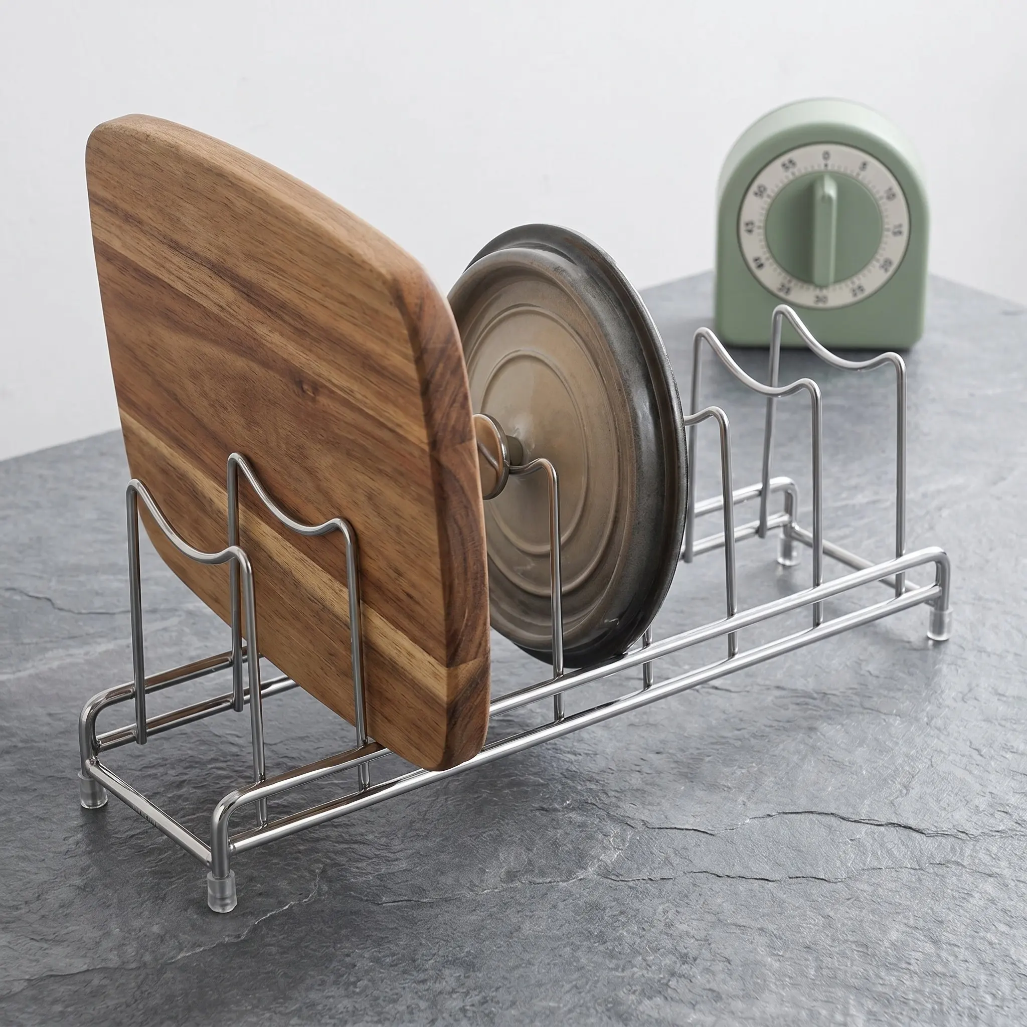 Food Storage Organizer - Rak Penyimpanan Tutup Panci 9 Bagian