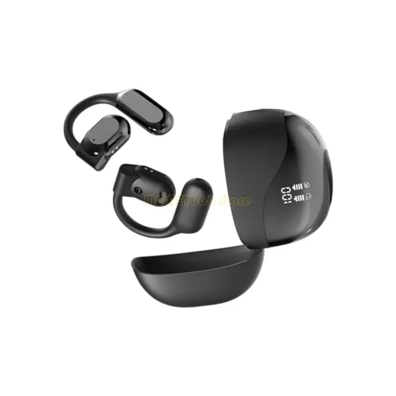 F62C 지능형 번역 이어버드 이어폰 블루투스 호환 및 보호용 300mAh 충전 케이스가 있는 디지털 디스플레이