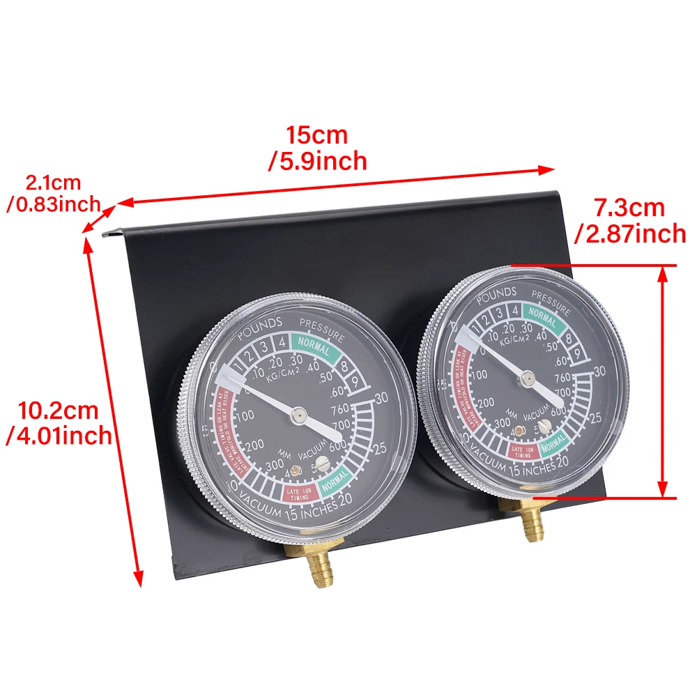 Black Motorcycle Balancer Instrument Carburetor Synchronizer Balancer 2-Cylinder Vacuum Synchronous Vacuum Gauge Kit view 5