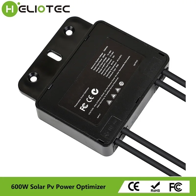 Integrated PV Power Optimizer 600W 60V Input IP67 Real-time Solar Panel Monitoring Voltage-Limiting Anti-Hotspot