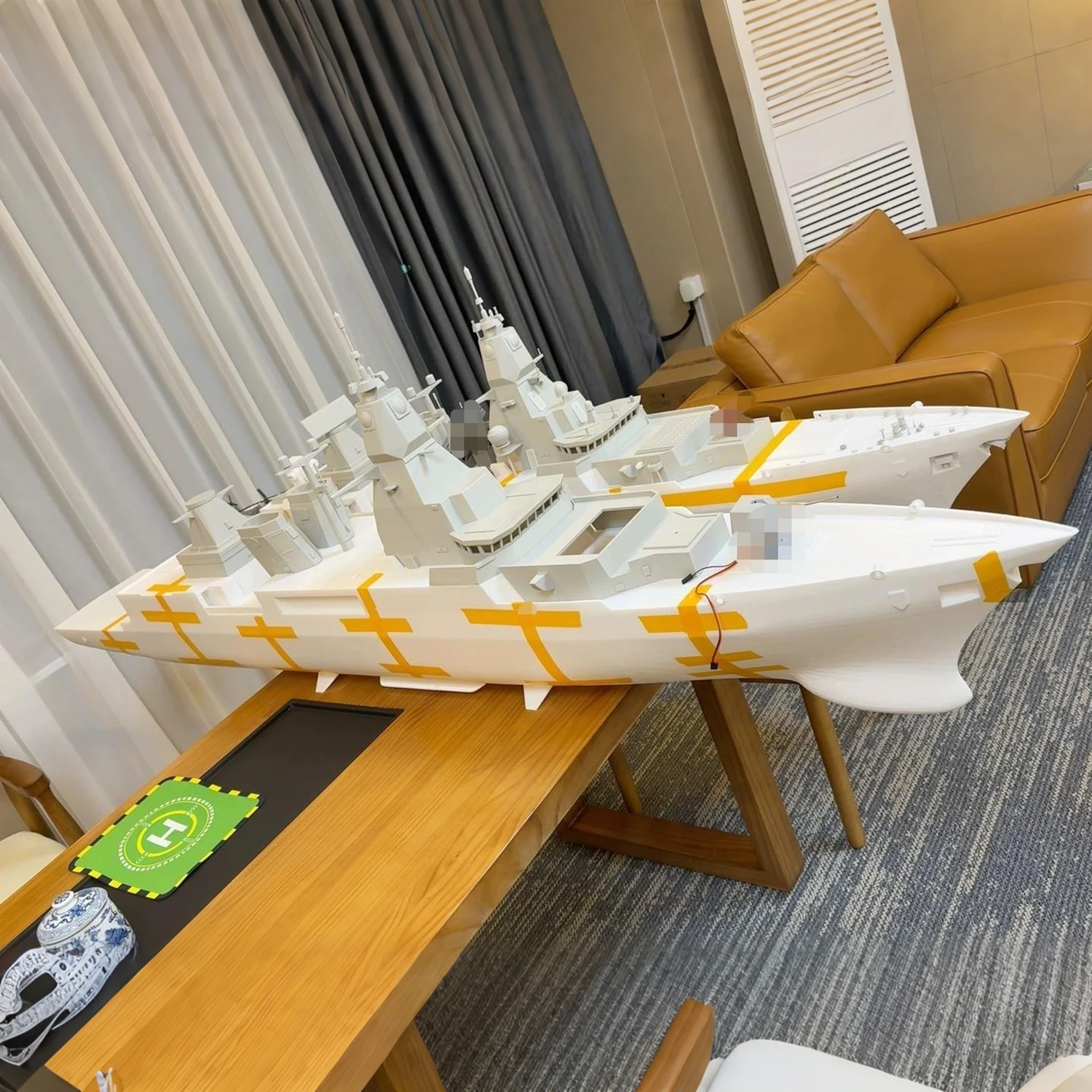 

1/72 RC Ships 198cm Saxony-class Frigate Remote Control Boat 3D Printed RC Schiffe Model Kit Ship Toy Warship Model