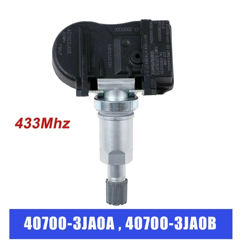 

Датчик контроля давления в шинах TPMS 40700-3JA0A 40700-3JA0B для Infiniti Q50 Q60 QX60 Nissan Altima Murano 2013-21, 1 шт.