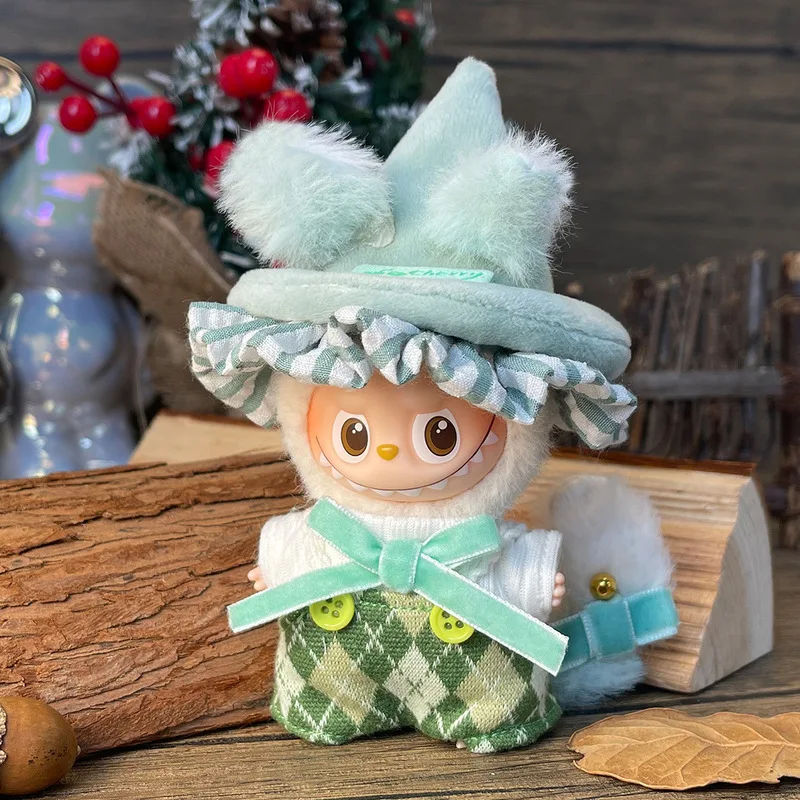 الملابس فقط) مناسبة ل 10 سنتيمتر ملابس دمية لابوبو الصغيرة الجيل الرابع ملابس لابوبو إكسسوارات دمي هدايا العيد #3