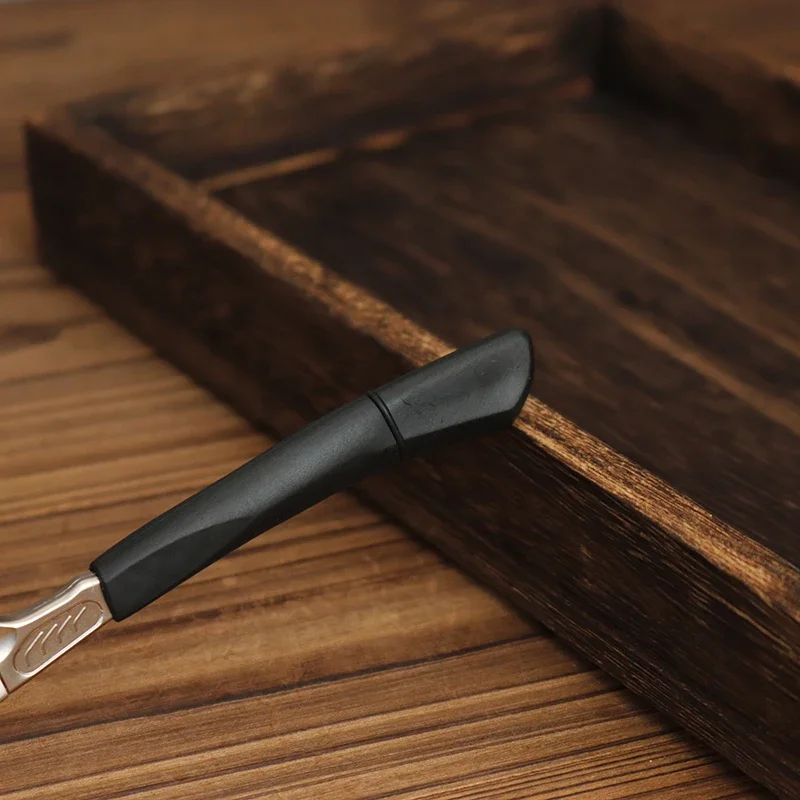 1/2 قطعة - حامل سكاكين حلاقة يدوية مستقيمة لحلاقة اللحية أداة تشذيب احترافية لقص الشعر خاص للشعر المستعار الحقيقي #4