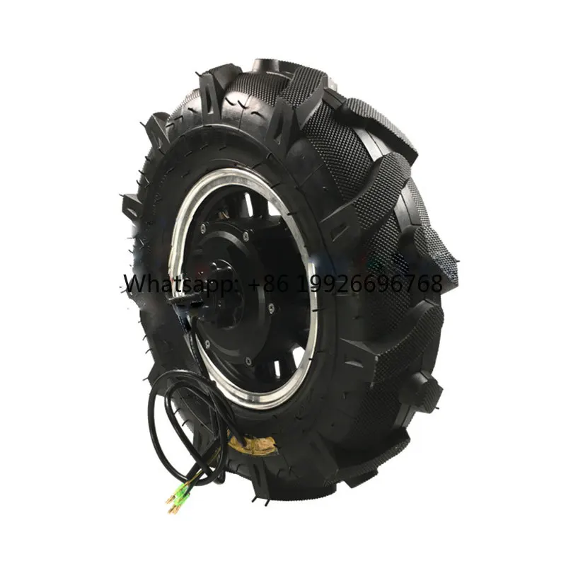 

16 Inch High Torque Permanent Magnet Brushless Geared Double Shaft 100% Copper Wire Wheel Hub Motor 24V/36V/48V