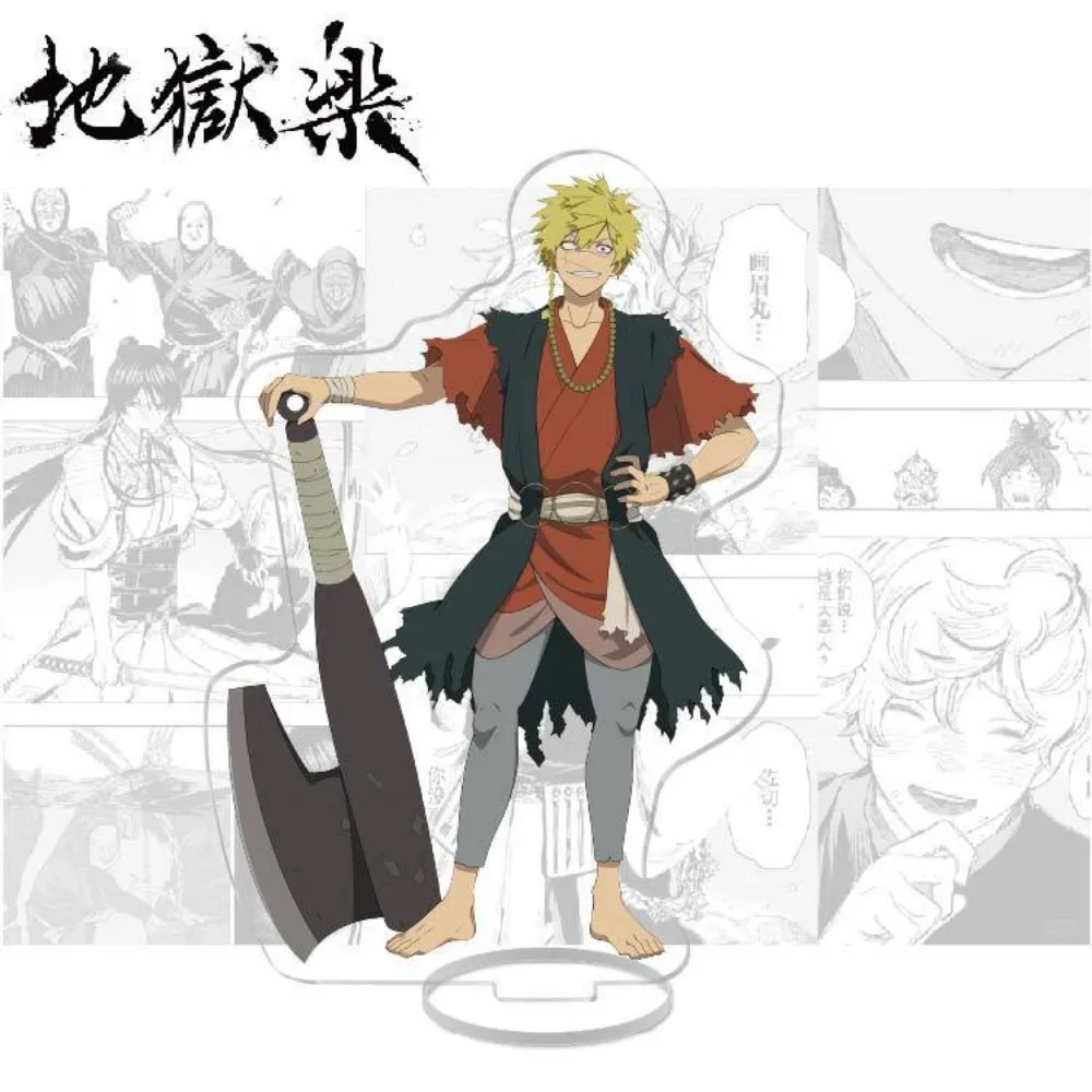 15CM panas Anime Hell's Paradise Jigokuraku akrilik berdiri Model Cosplay karakter ornamen aksesoris barang koleksi hadiah