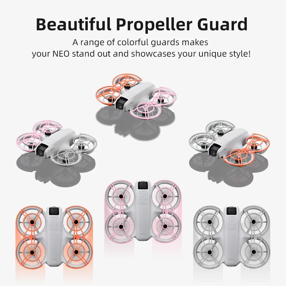BRDRC المروحة الحرس ل DJI NEO المضادة للتصادم مصدات المروحة حماية حلقة تأثير حماة الطائرة بدون طيار ملحق خفيف الوزن