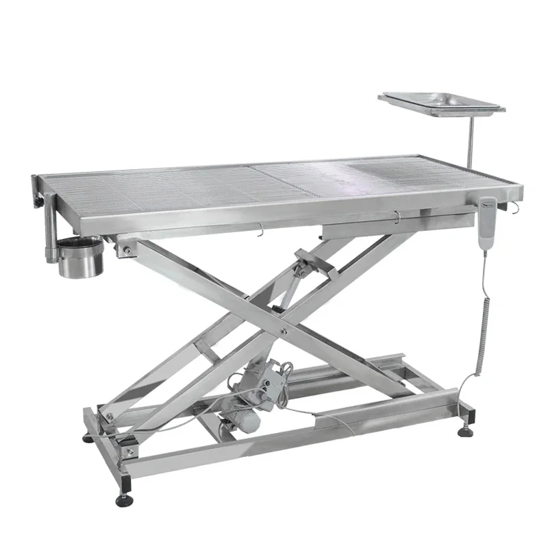 

Pet hospital clinic stainless steel 304 electric lifting animal operation portable vet operating veterinary surgery table