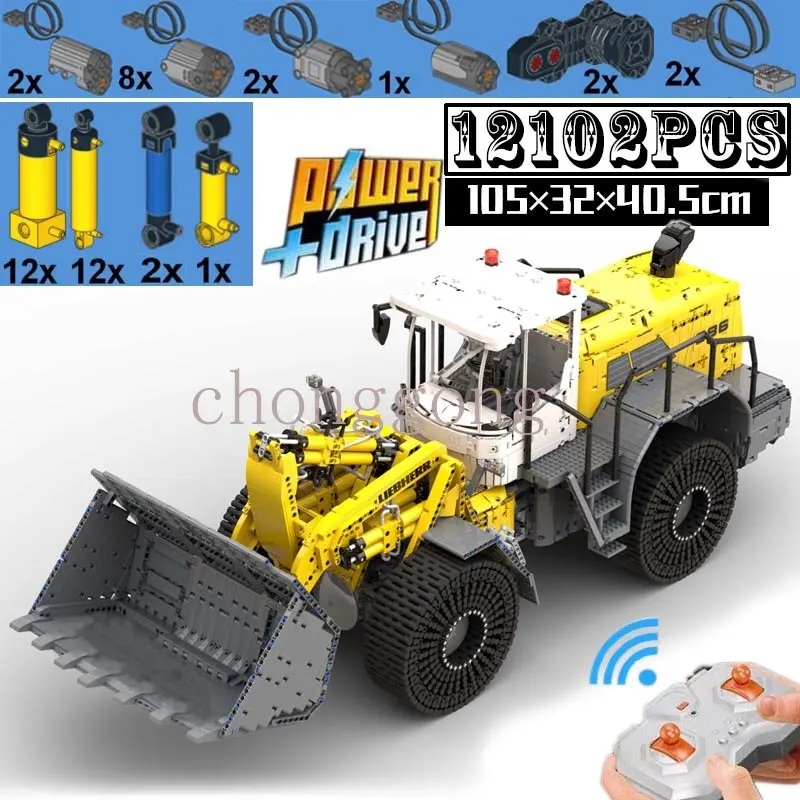 

NEW Moc-49777 Liebherrs L586 Super Large RC Forklift Engineering Vehicle Building Blocks Bricks Kit Kids Toys Birthday Gifts