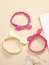 3Pcs set Cute Bows Baby Headband Soft Elastic Baby Girl Hair Bands for Newborn Infant Turban Headwear Baby Hair Accessories