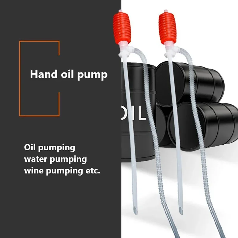 Car Truck Hand Pump Fuel Oil Gasoline Diesel Transfer Sucker Manual Water Chemical Liquid Fuel Transfer Pump Siphon Suction