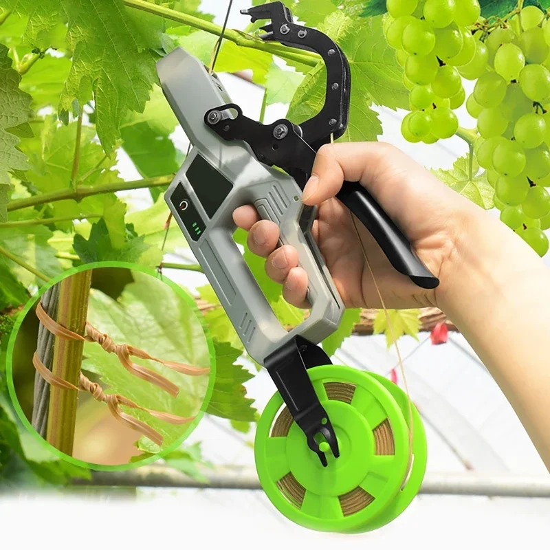 Electric Binding Machine Garden Tools Plant Tying Tool VegetableStem Strapping Tapener Machine Electric Plant Tying USB charging