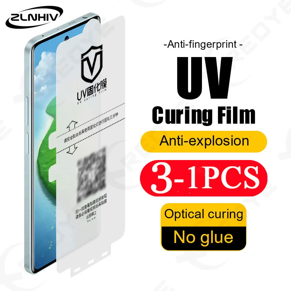 3/2/1 قطعة طبقة رقيقة واقية ل vivo X200 Y300 لا الزجاج حامي شاشة الهاتف X100 X90 UV ضوء علاج فيلم X80 S19 S18 S17 Pro #1