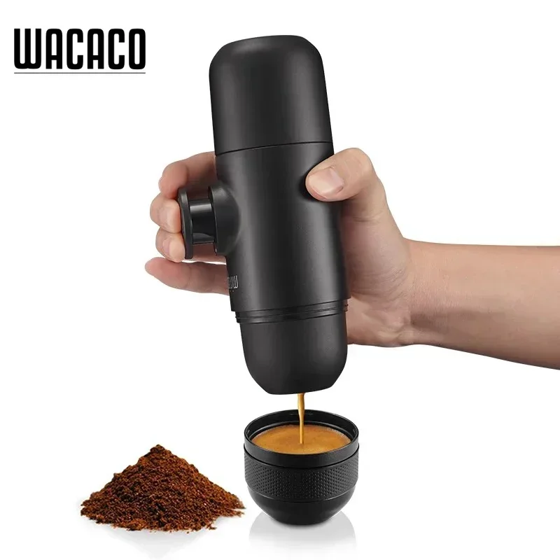 Mini máquina de café portátil a presión, máquina de café expreso a presión de mano, para oficina/hogar, viajes al aire libre