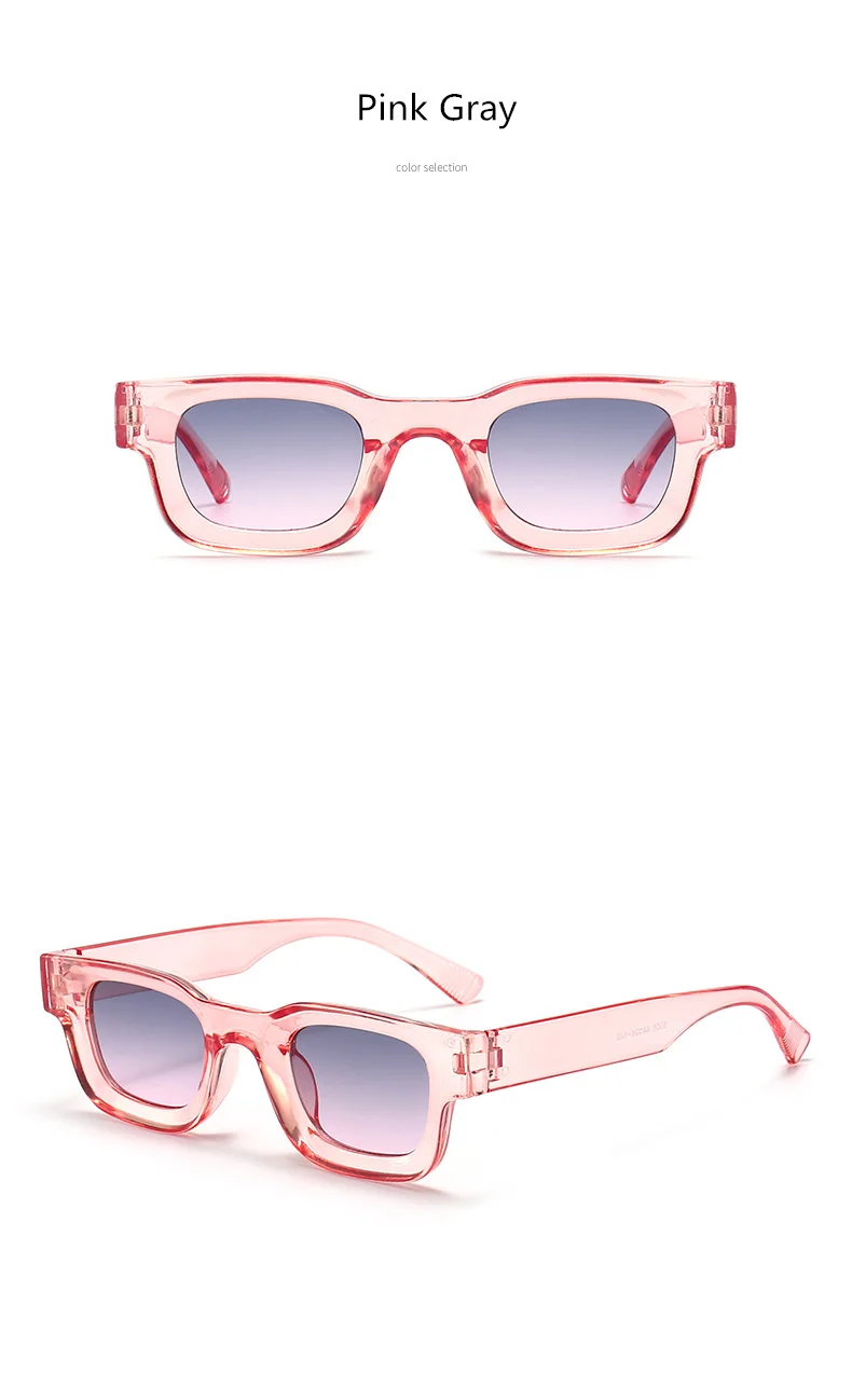 Kleine Rahmen Sonnenbrille Männer Frauen Vintage Quadrat Sonnenbrille Marke Designer Konkaven Spiegel Schwarz Brillen Shades UV400 – Detail 15